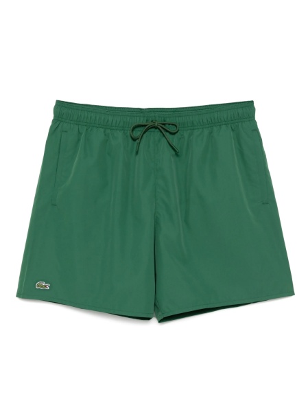 Sort de baie Lacoste verde din poliester reciclat