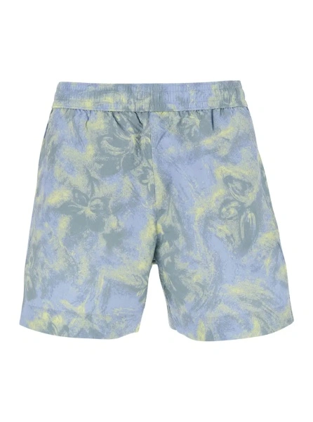 Sorturi MAISON KITSUNÉ Multicolor Swim shorts with elasticated waist and all-over print in Tech Fabric for men