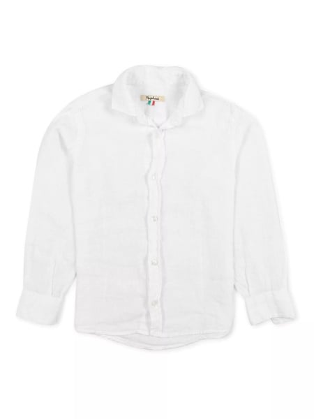 Spread collar shirt