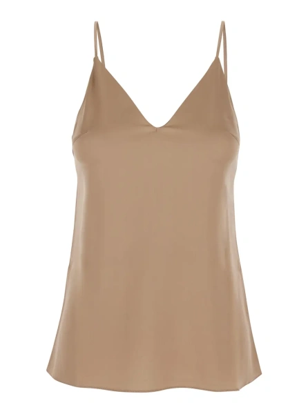Top Brunello Cucinelli bej din matase