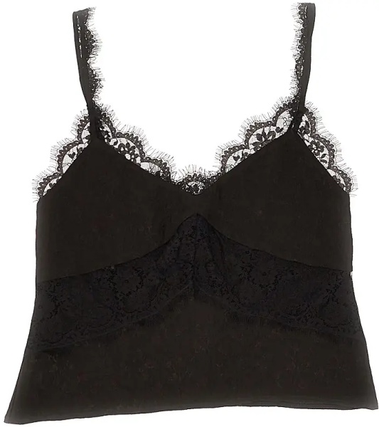 Topuri Jacquard and lace lingerie top
