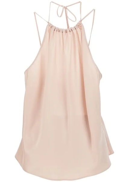 Topuri Satin halter neck top
