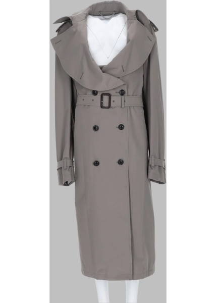 Trenciuri Trench Con Colletto Ripiegato