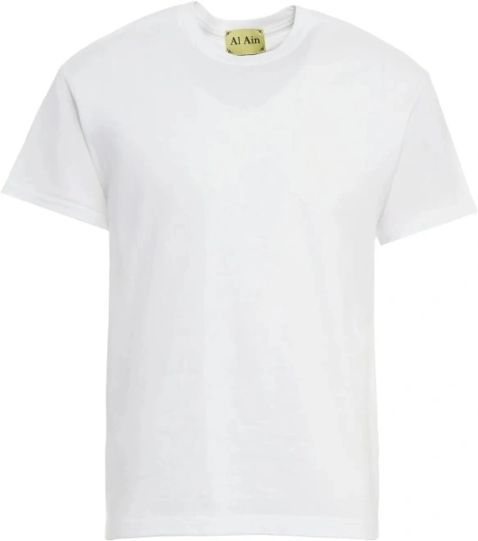 Tricou AL AIN alb din bumbac