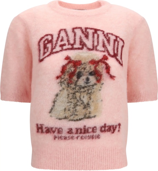Tricou Alpaca graphic knit T-shirt