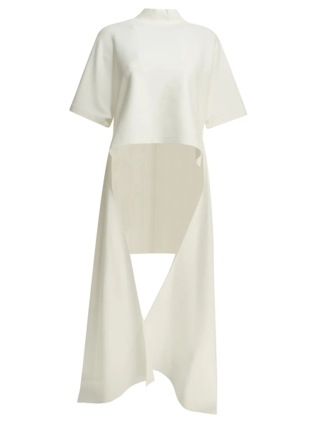 Tricou Asymmetrical mock neck T-shirt