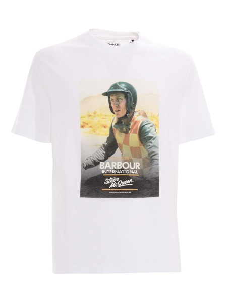 Tricou Barbour alb