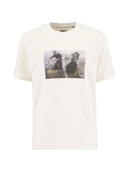 Tricou Barbour alb