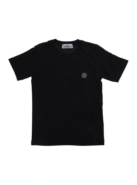 Tricou Black T-Shirt L1S162100002S0047V0029 with Logo on the Front in Cotton for Men