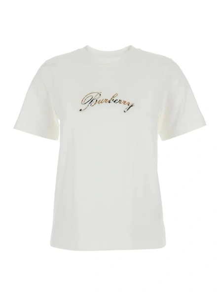 Tricou Burberry alb din bumbac
