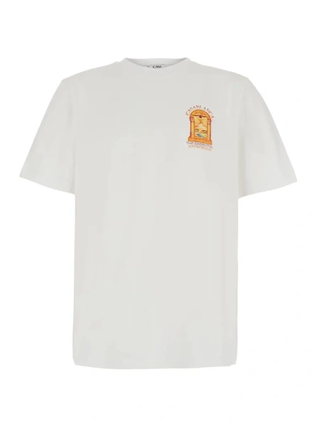 Tricou Casablanca alb din bumbac