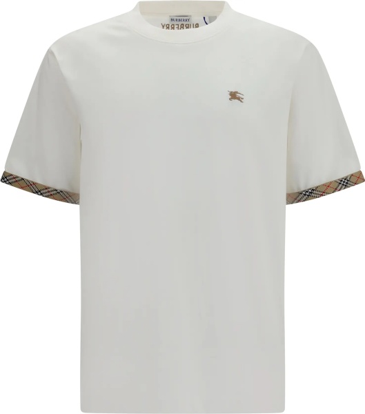 Tricou Cotton T-shirt with Check trims