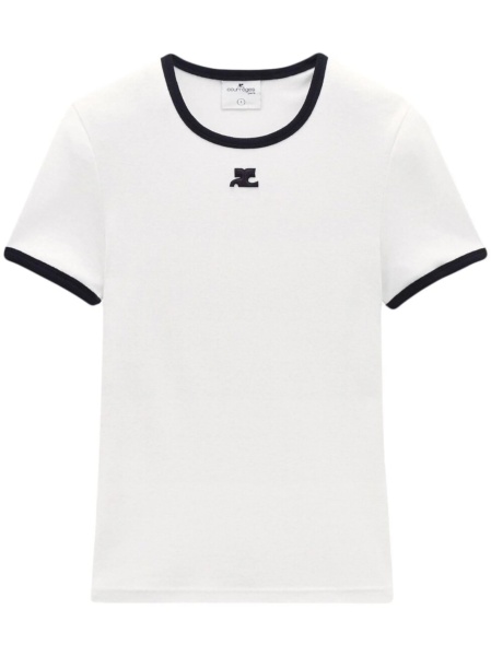 Tricou COURRÈGES alb