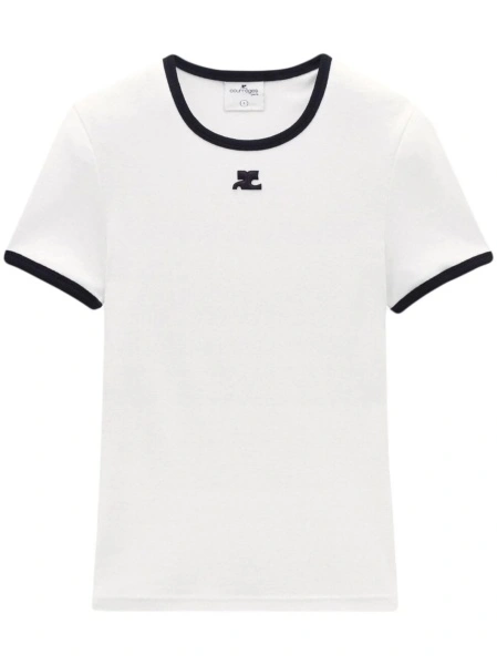 Tricou COURRÈGES alb