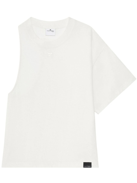 Tricou COURRÈGES alb
