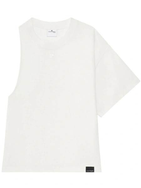 Tricou COURRÈGES alb