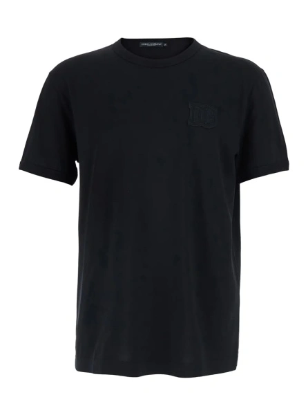 Tricou Dolce & Gabbana negru din bumbac