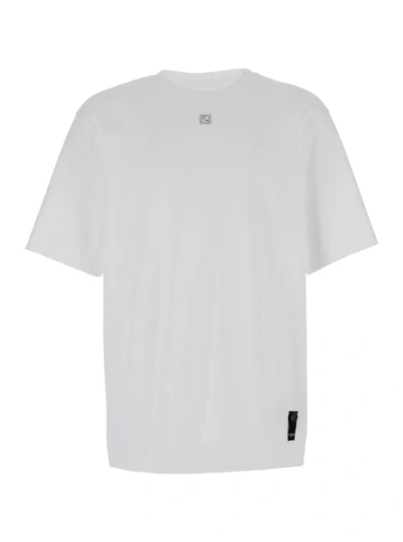Tricou Fendi alb din bumbac