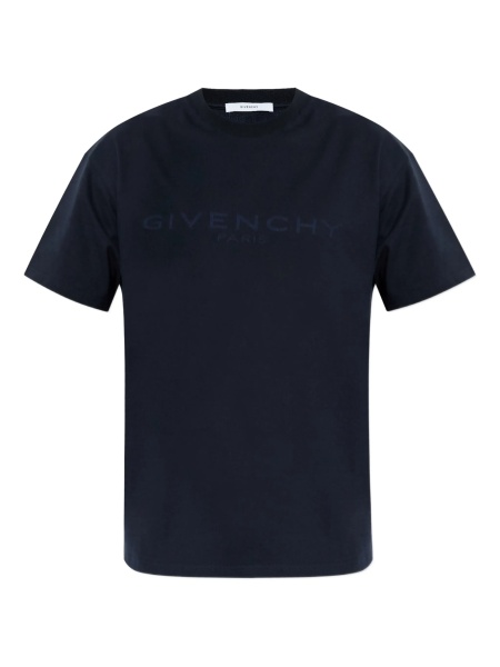 Tricou Givenchy albastru din bumbac