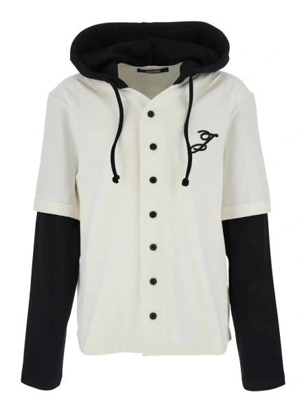 Tricou JACQUEMUS alb din bumbac 'LE TSHIRT LETRO ML'