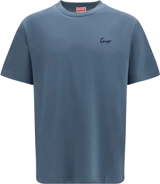 Tricou Kenzo signature embroidered cotton T-shirt