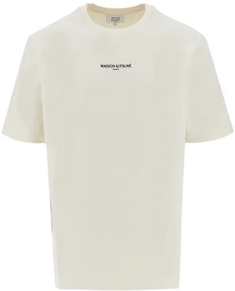 Tricou MAISON KITSUNÉ 'Maison Kitsuné Paris' embroidery T-shirt