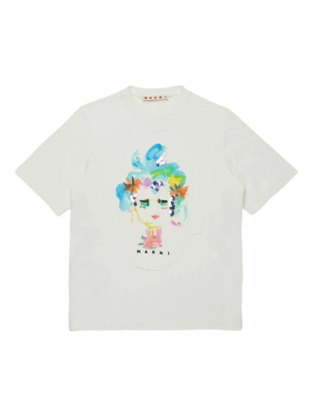 Tricou Marni alb