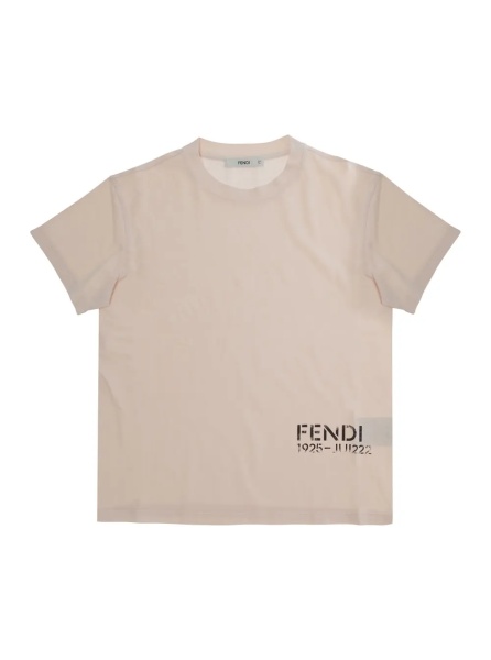 Tricou Peony Pink Jersey T-shirt with Logo and Short Sleeves for Girl