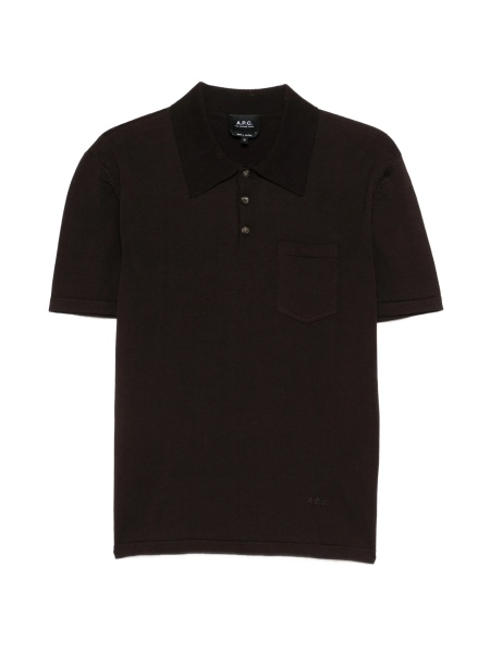 Tricou Polo A.P.C. maro