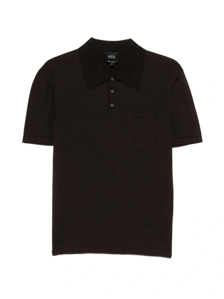 Tricou Polo A.P.C. maro