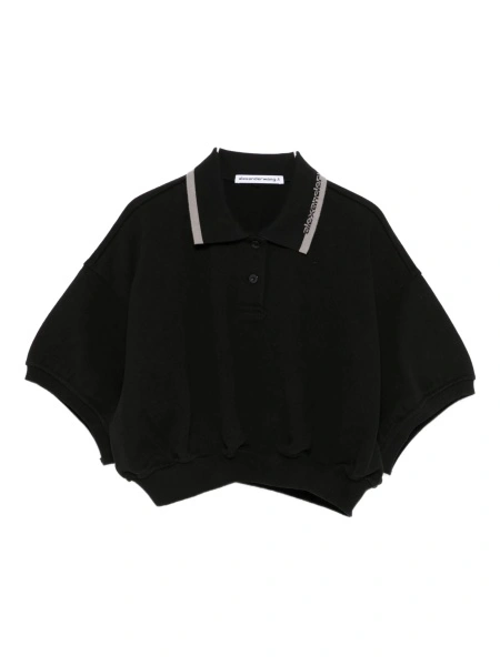 Tricou Polo Alexander Wang negru