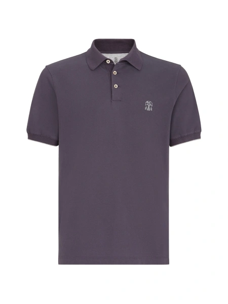 Tricou Polo Brunello Cucinelli violet