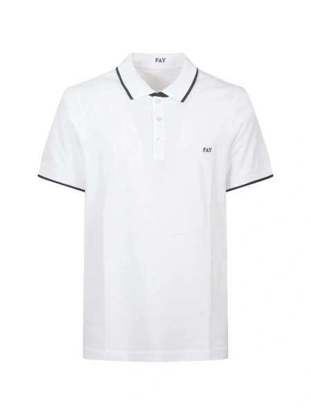 Tricou Polo Fay alb