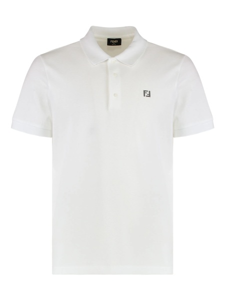 Tricou Polo Fendi alb