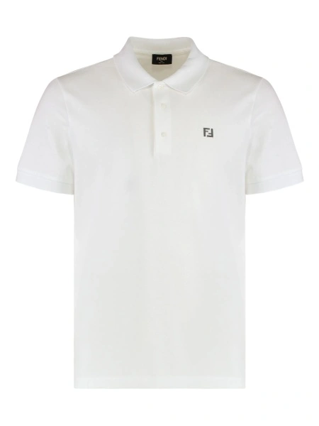 Tricou Polo Fendi alb