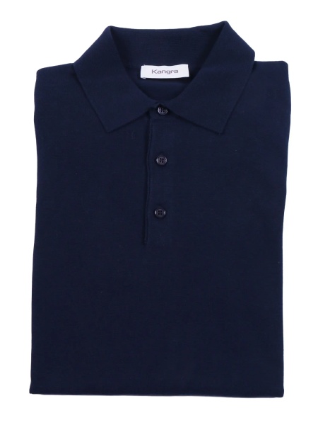 Tricou Polo Fully-fashioned plain-knit polo shirt