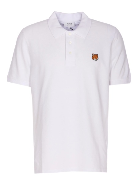 Tricou Polo MAISON KITSUNÉ alb