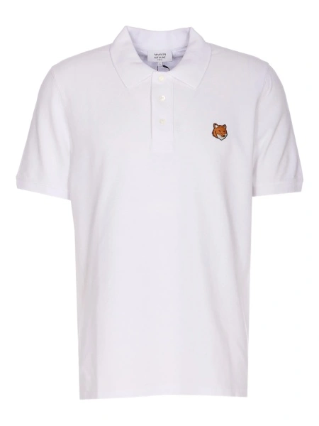 Tricou Polo MAISON KITSUNÉ alb