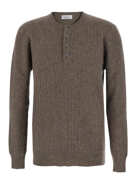 Tricou Polo Polo Shirt with Brown Collar