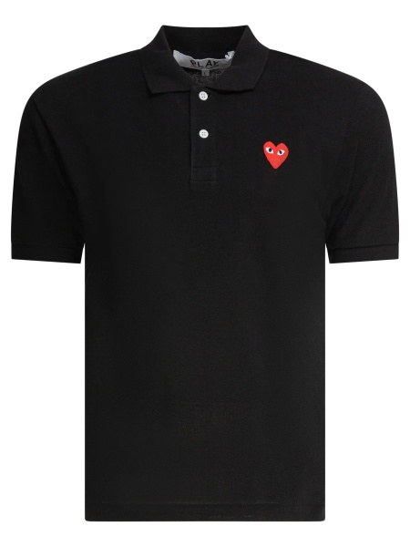 Tricou Polo "Red Emblem" Button-Down Polo Shirt