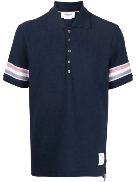 Tricou Polo Thom Browne albastru