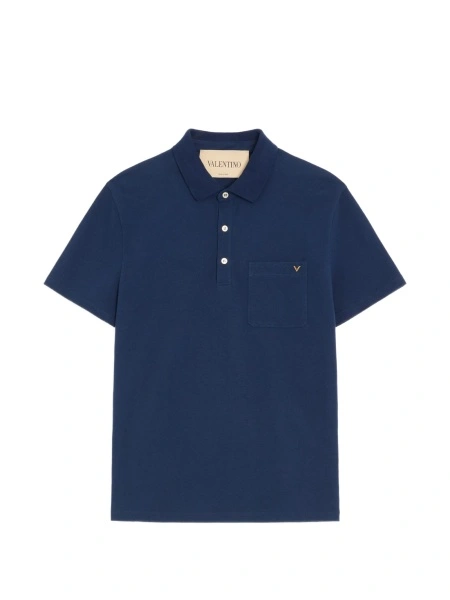 Tricou Polo Valentino Garavani albastru