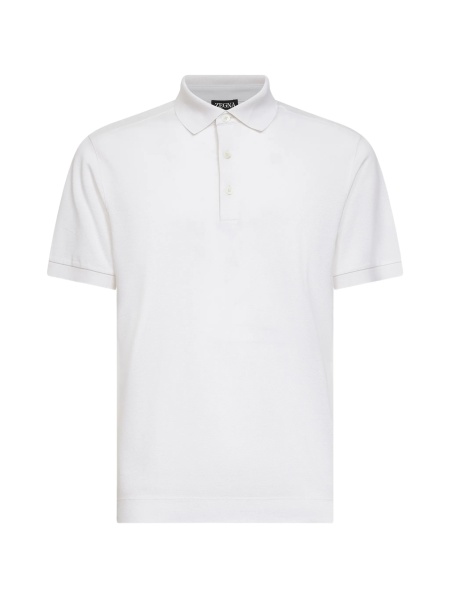 Tricou Polo ZEGNA alb