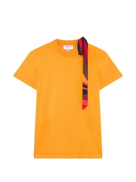 Tricou PUCCI portocaliu din bumbac