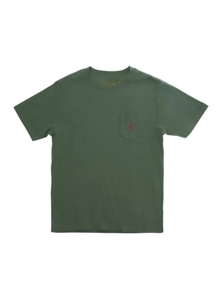 Tricou Ralph Lauren verde din bumbac