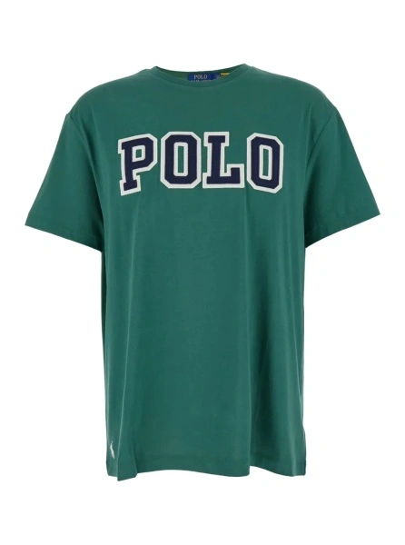 Tricou Ralph Lauren verde din bumbac