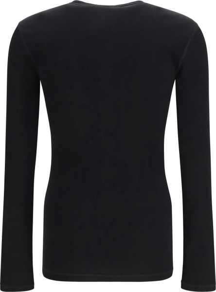 Tricou Ribbed cotton henley T-shirt