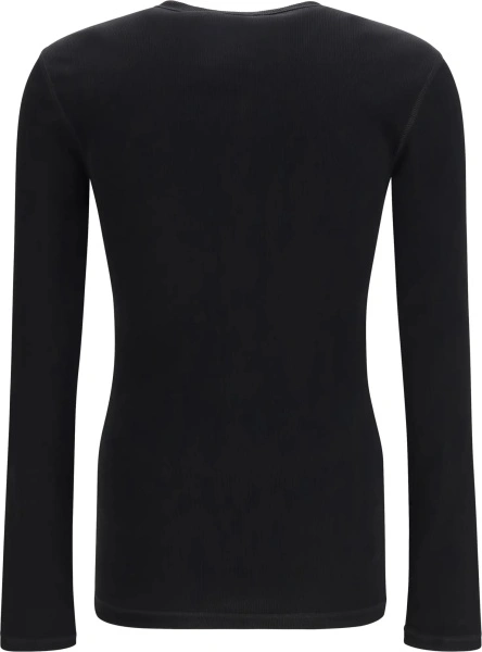 Tricou Ribbed cotton henley T-shirt