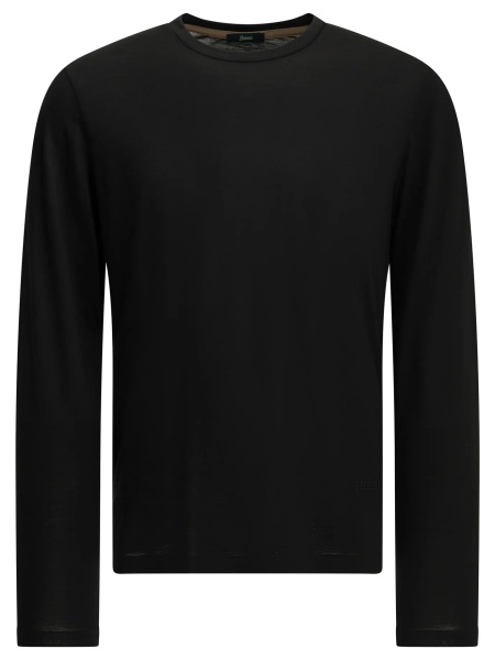 Tricou Round-neck wool T-shirt