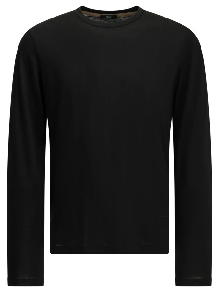 Tricou Round-neck wool T-shirt